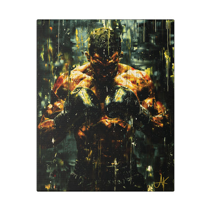 "Pre-Fight Prayer", Classic Stretched Canvas Fine Art Print