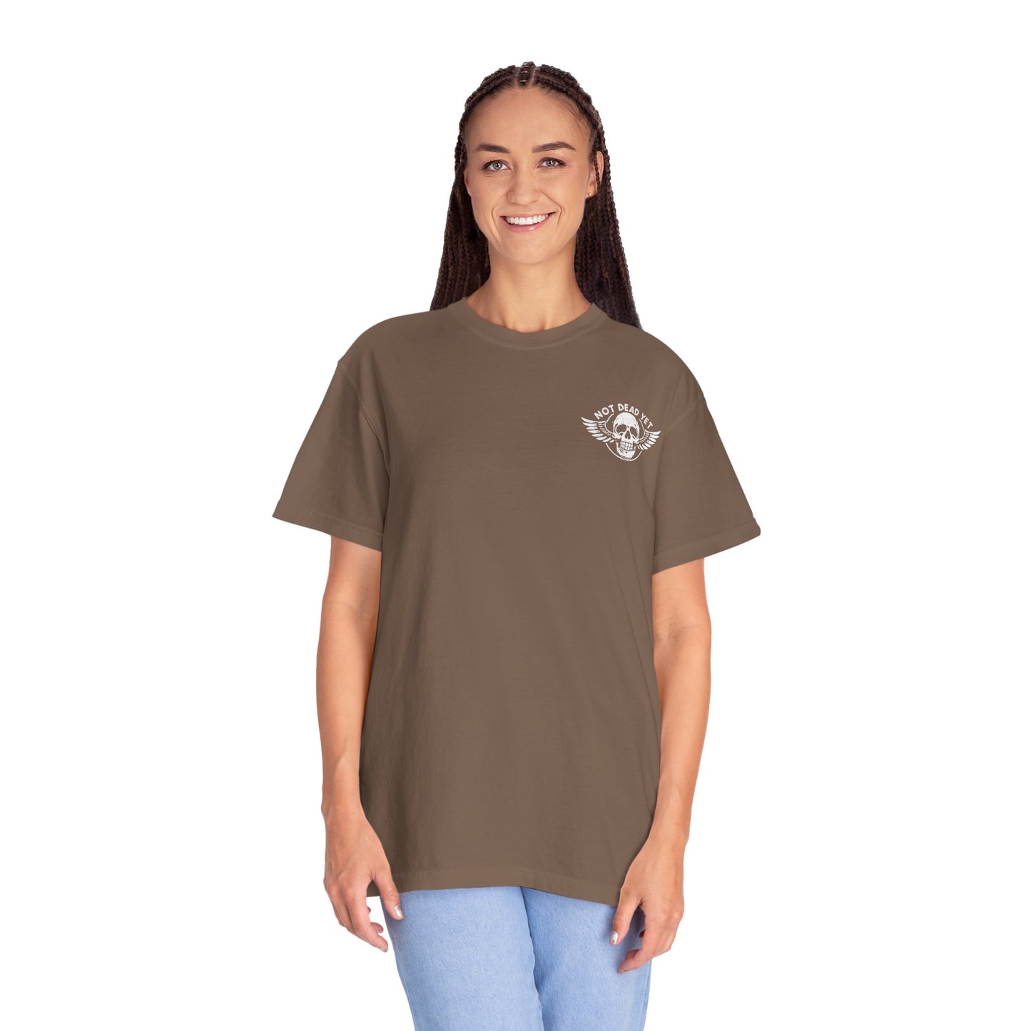 "Not Dead Yet - Winged Skull", Unisex T-shirt