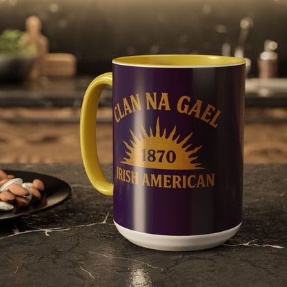 "Clan na Gael - Irish American", Colorful Mugs (11oz, 15oz) (3B0A4F)