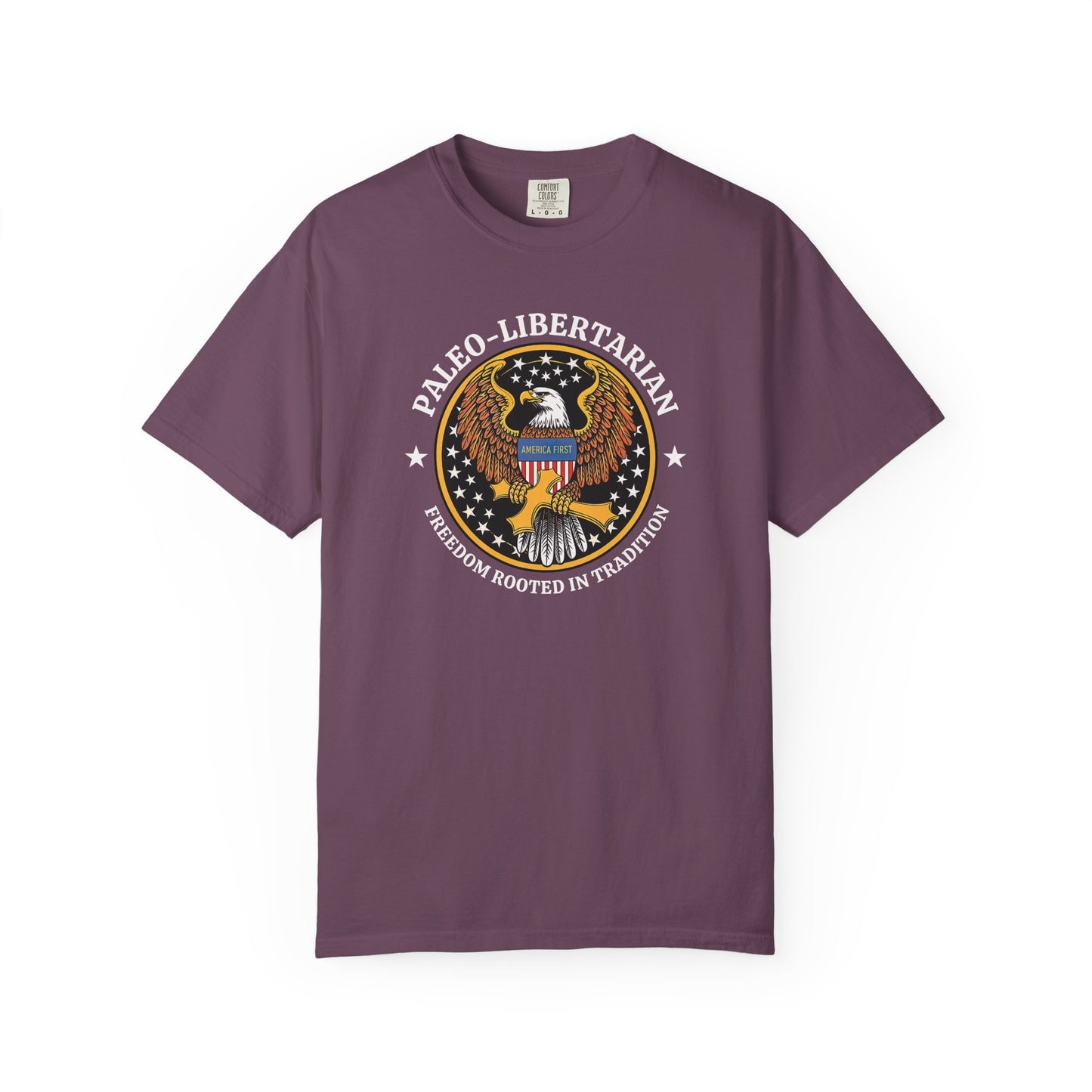 "Paleo-Libertarian" #01, Unisex T-shirt (Dark Colors)