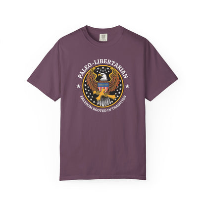 "Paleo-Libertarian" #01, Unisex T-shirt (Dark Colors)