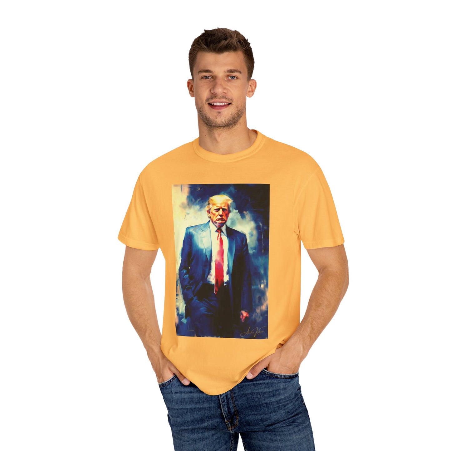 "Trump Portrait No. 6", Unisex T-shirt (Light Colors)