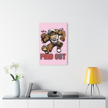 "Find Out", Acrylic Wall Prints (French Cleat Hanging) (Shampoo Pink)