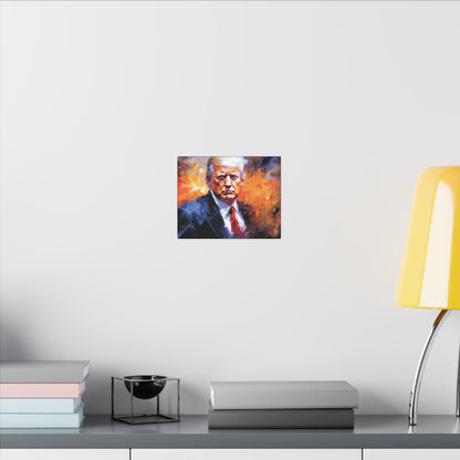 "Trump Portrait No. 9", Stretched Matte Canvas Fine Art Print