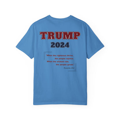 "Trump 2024 - Proverbs 29:2", Unisex T-shirt - Historical Collectible