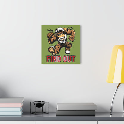 "Find Out", Acrylic Wall Prints (French Cleat Hanging) (Zombie Green)