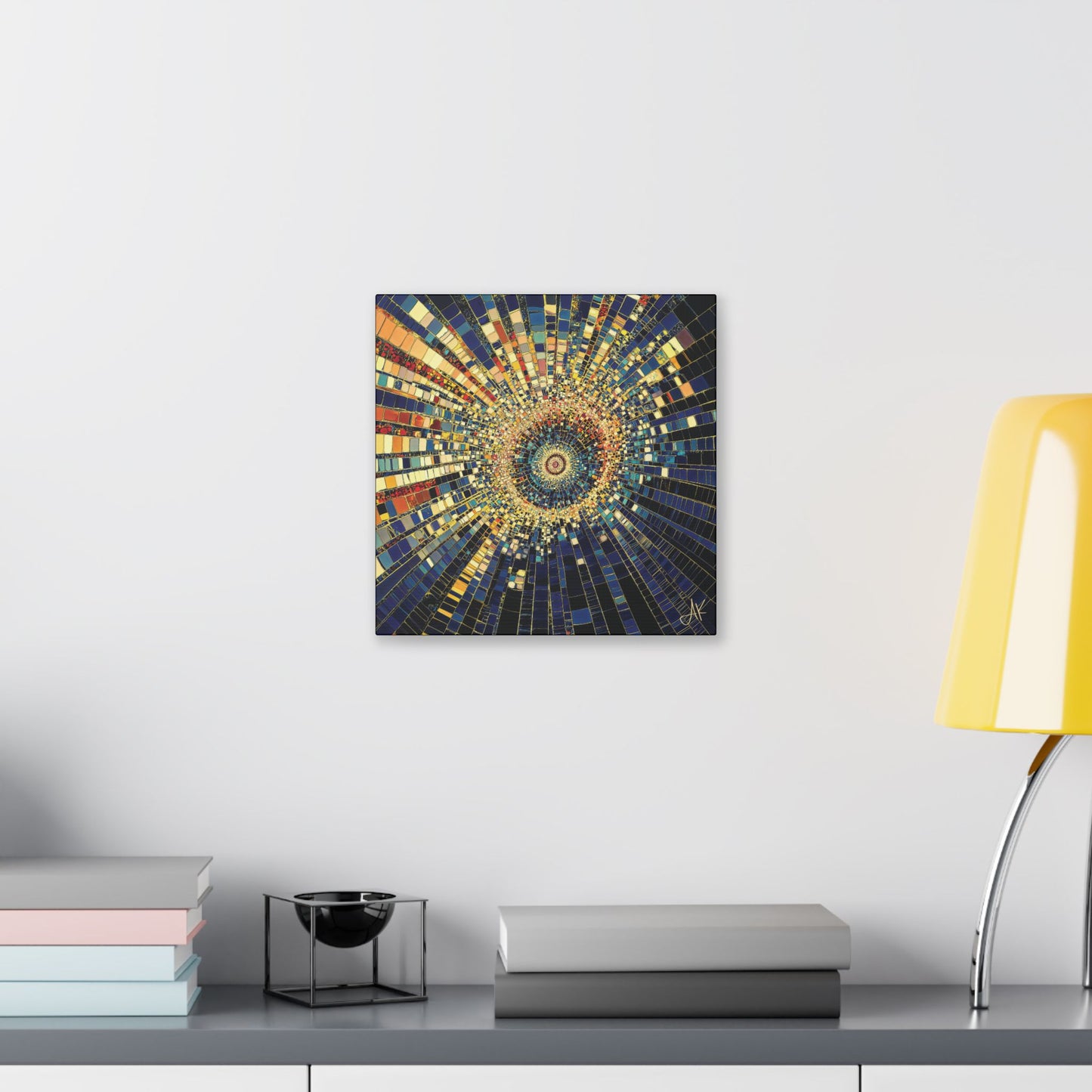 "Mosaic Burst", Stretched Classic Canvas Fine Art Print