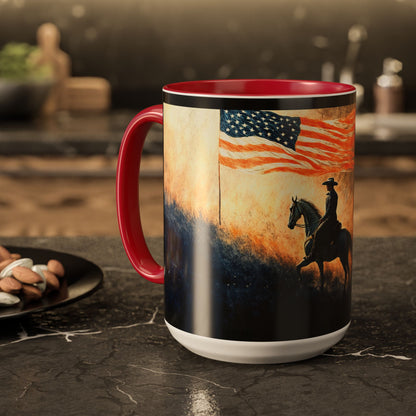 "Liberty under God", Colorful Mugs (11oz, 15oz)