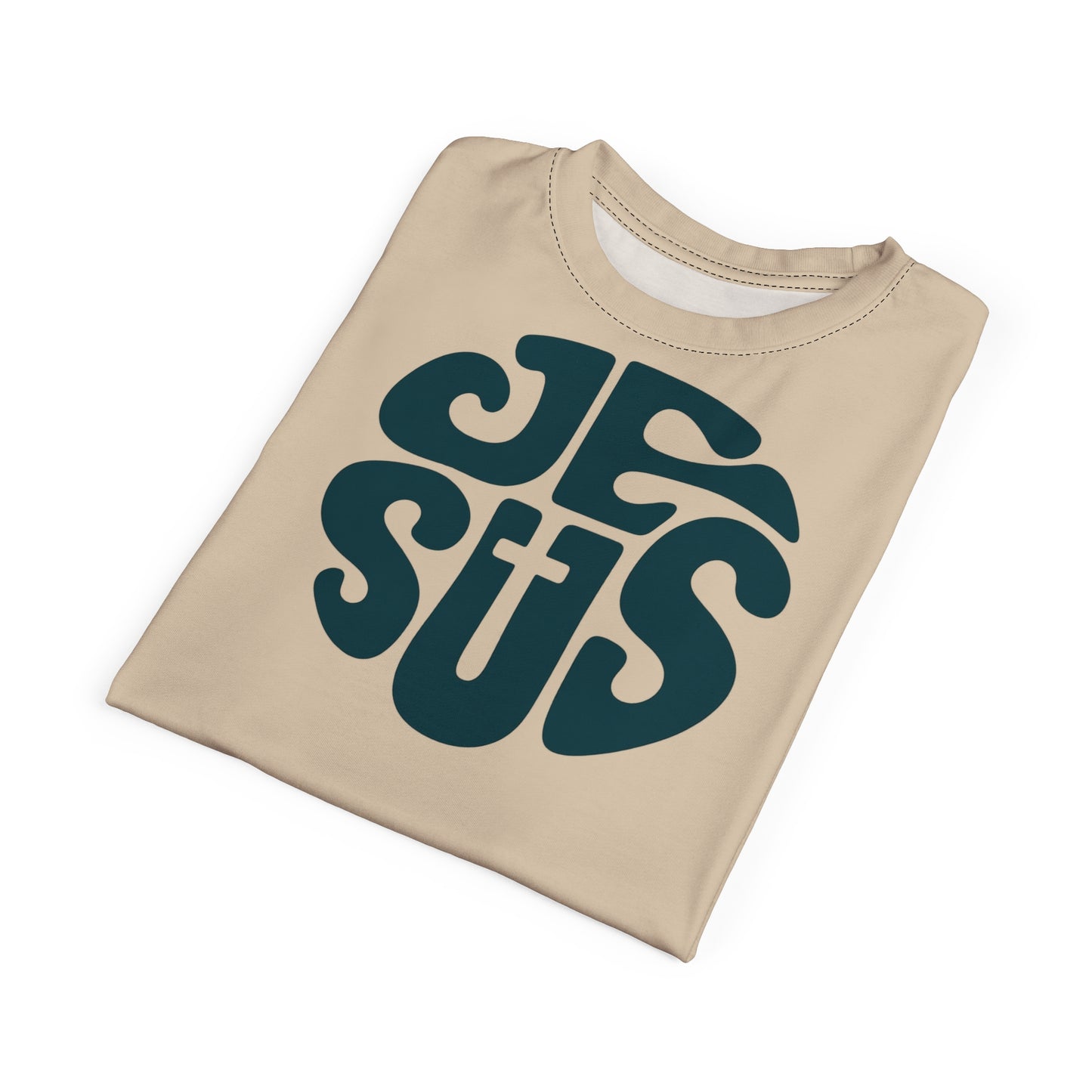 "Retro Jesus", Unisex T-shirt (Antique Parchment)