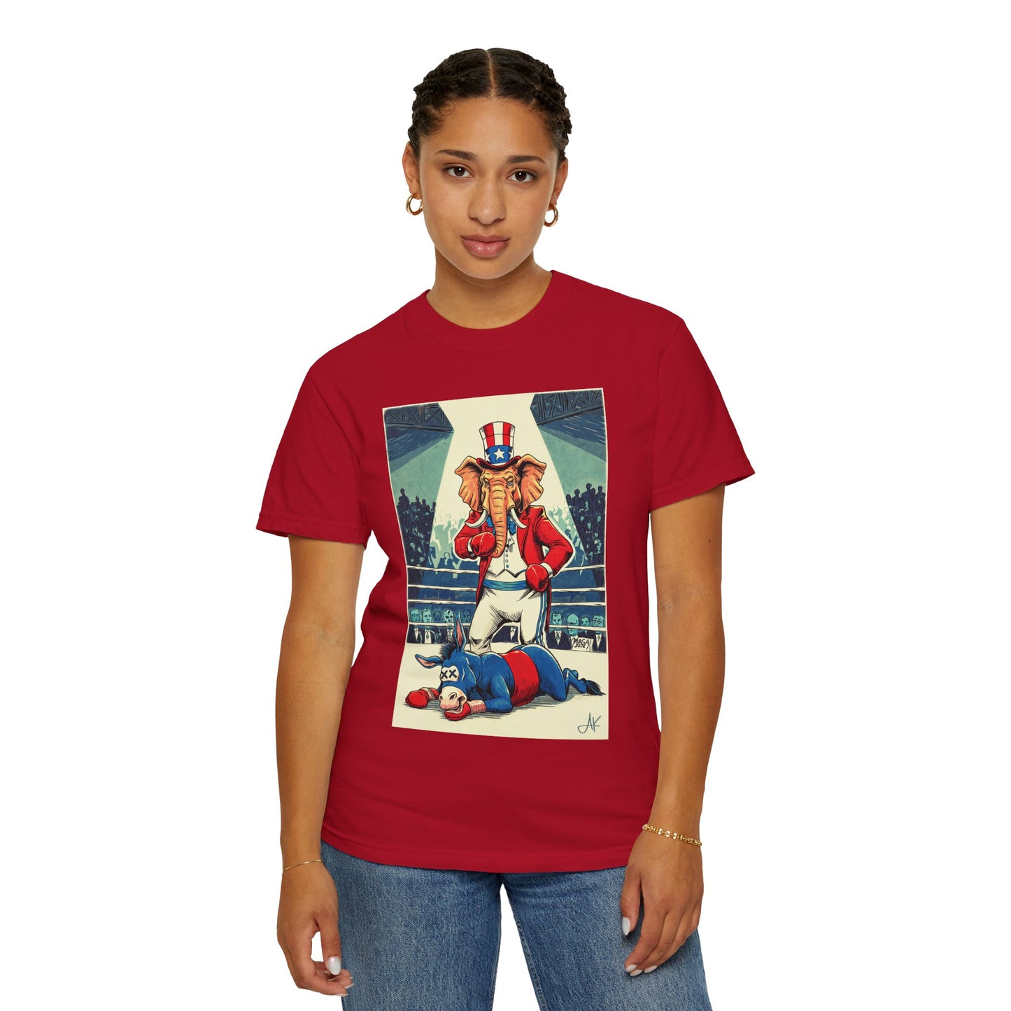 "Brutal Woke Knockout 2024", Unisex T-shirt (Dark Colors)