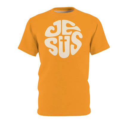 "Retro Jesus", Unisex T-shirt (Tree Poppy)