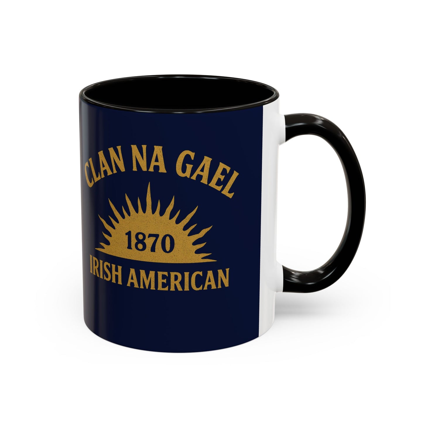 "Clan na Gael - Irish American", Colorful Mugs (11oz, 15oz) (Mariana Blue)
