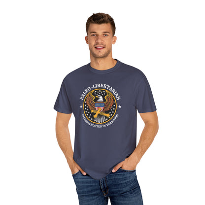 "Paleo-Libertarian" #01, Unisex T-shirt (Dark Colors)