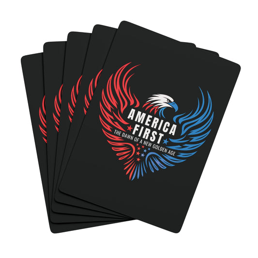 "America First - Golden Age" Political Playing Cards (Void Black)