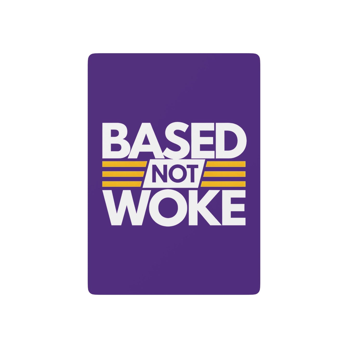 "Based not Woke" #01, Cultural Playing Cards (Deep Purple)