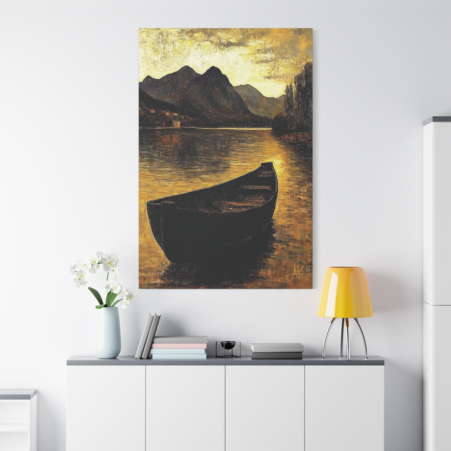 "By Oar and Tide: Ancient Gaelic Highways", Fine Art Matte Canvas, Stretched, 1.25"