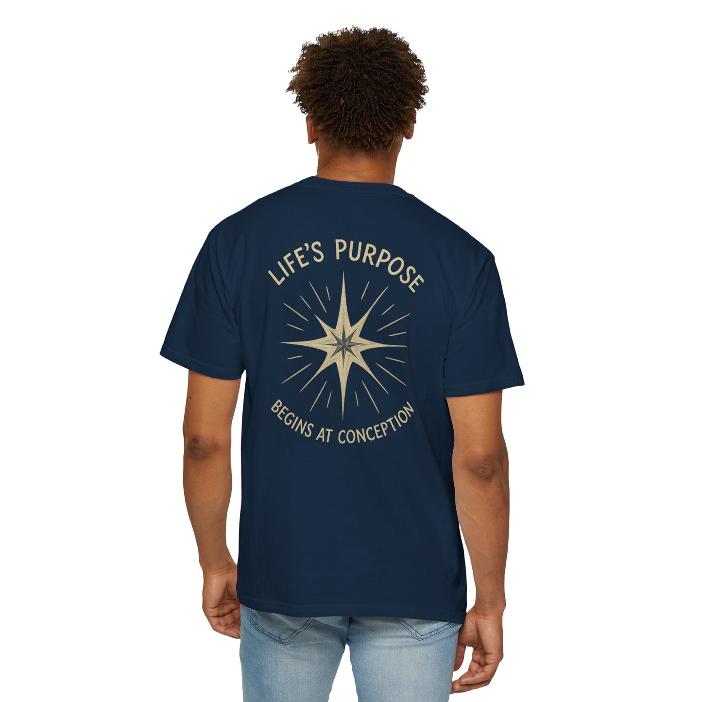 "Life's Purpose Begins at Conception #02", Unisex T-shirt