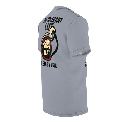 "The Tolerant Left", Unisex T-shirt (Concrete Grey)