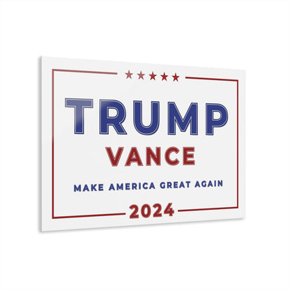 "Trump Vance 2024", Acrylic Wall Prints (French Cleat Hanging)