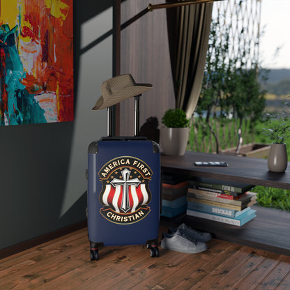 "America First Christian" #04, Suitcases (Dark Blue)