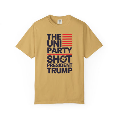 "The Uniparty Shot President Trump" #01, Unisex T-shirt