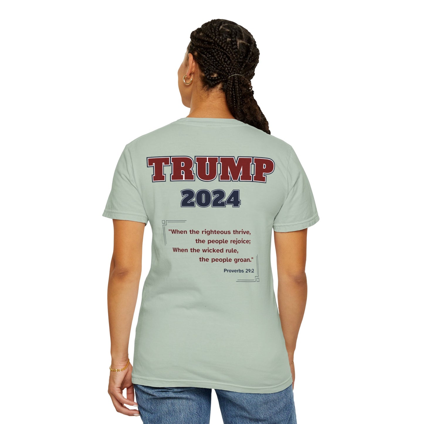 "Trump 2024 - Proverbs 29:2", Unisex T-shirt - Historical Collectible