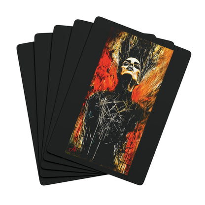 "When Punk was Beautiful", Fine Art Playing Cards (Void Black)