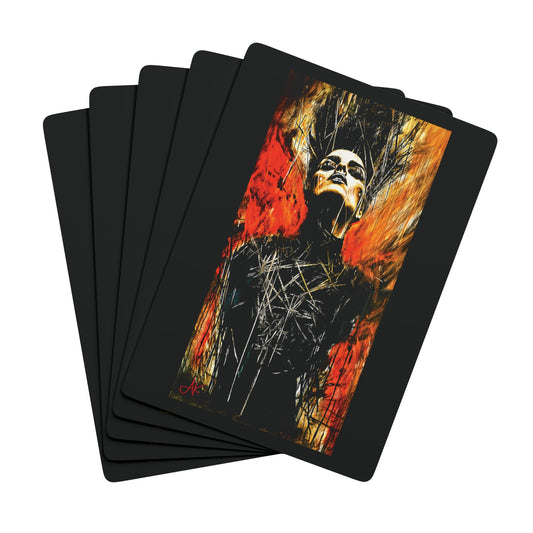 "When Punk was Beautiful", Fine Art Playing Cards (Void Black)