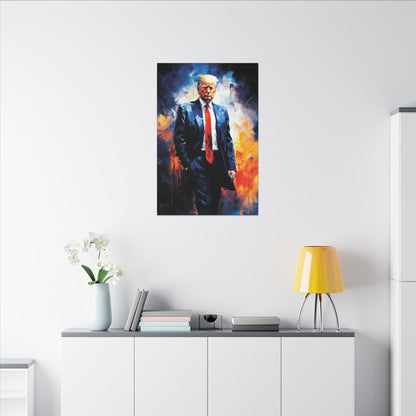 "Trump Portrait No. 22", Stretched Matte Canvas Fine Art Print