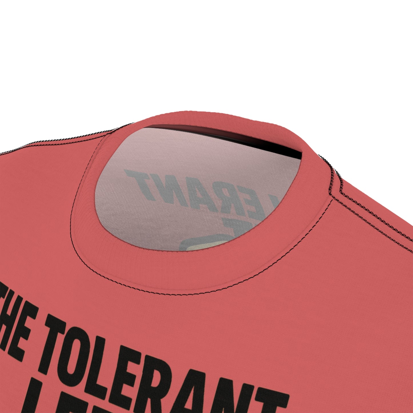 "The Tolerant Left", Unisex T-shirt (Faded Cherry)