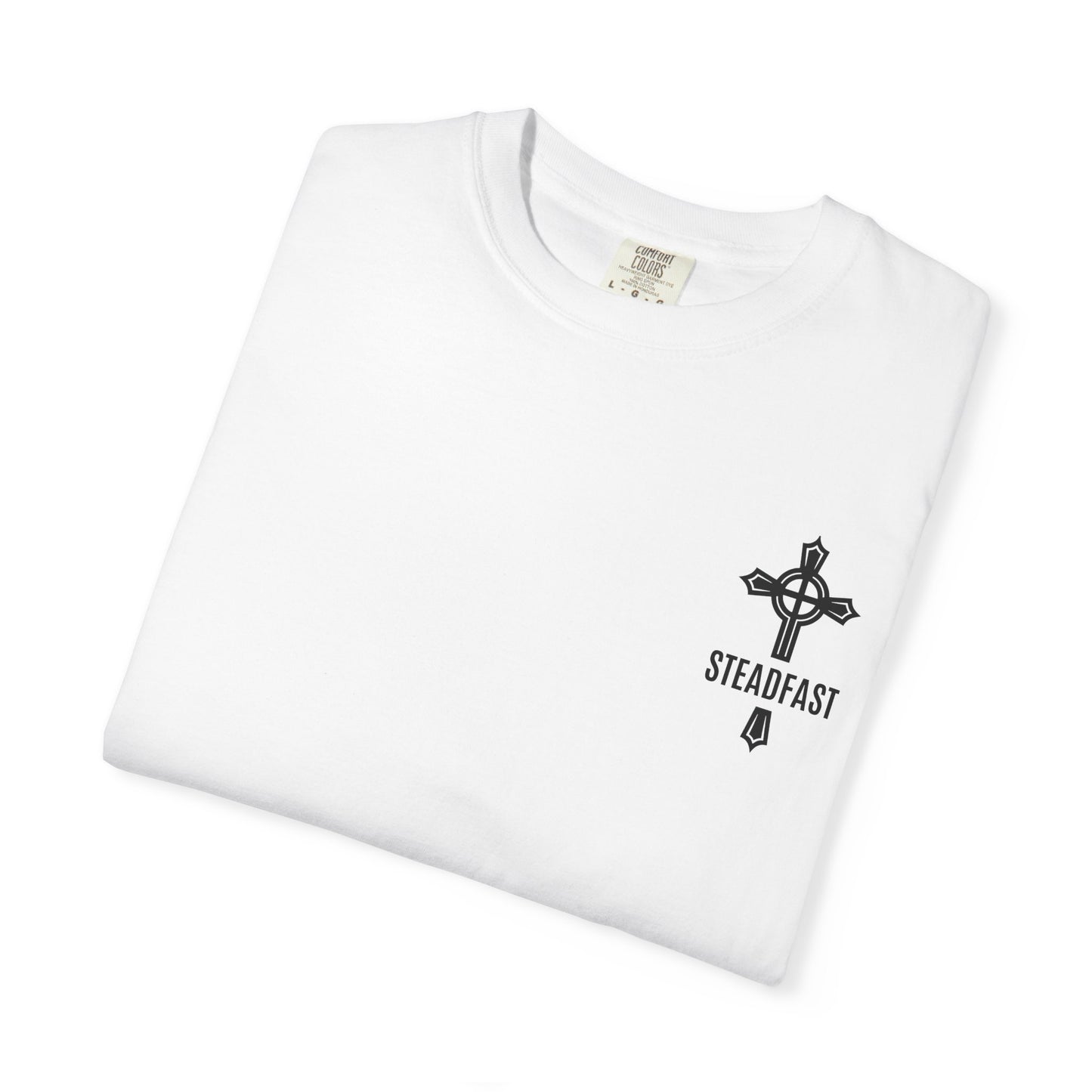 "Steadfast Cross in Black", Unisex T-shirt