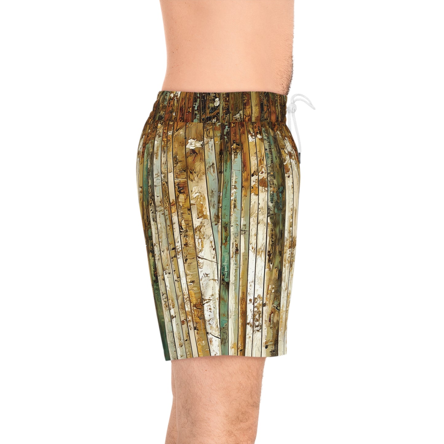 "Aspen Forest", Men's Mid-Length Swim Shorts