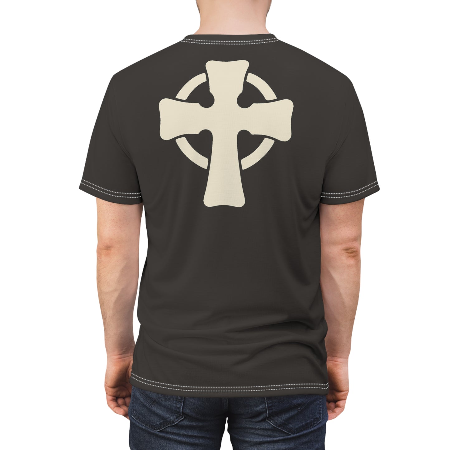 "Retro Jesus", Unisex T-shirt (Desert Shadow)
