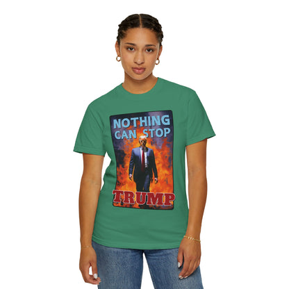"Nothing Can Stop Trump", Unisex T-shirt (Dark Colors)