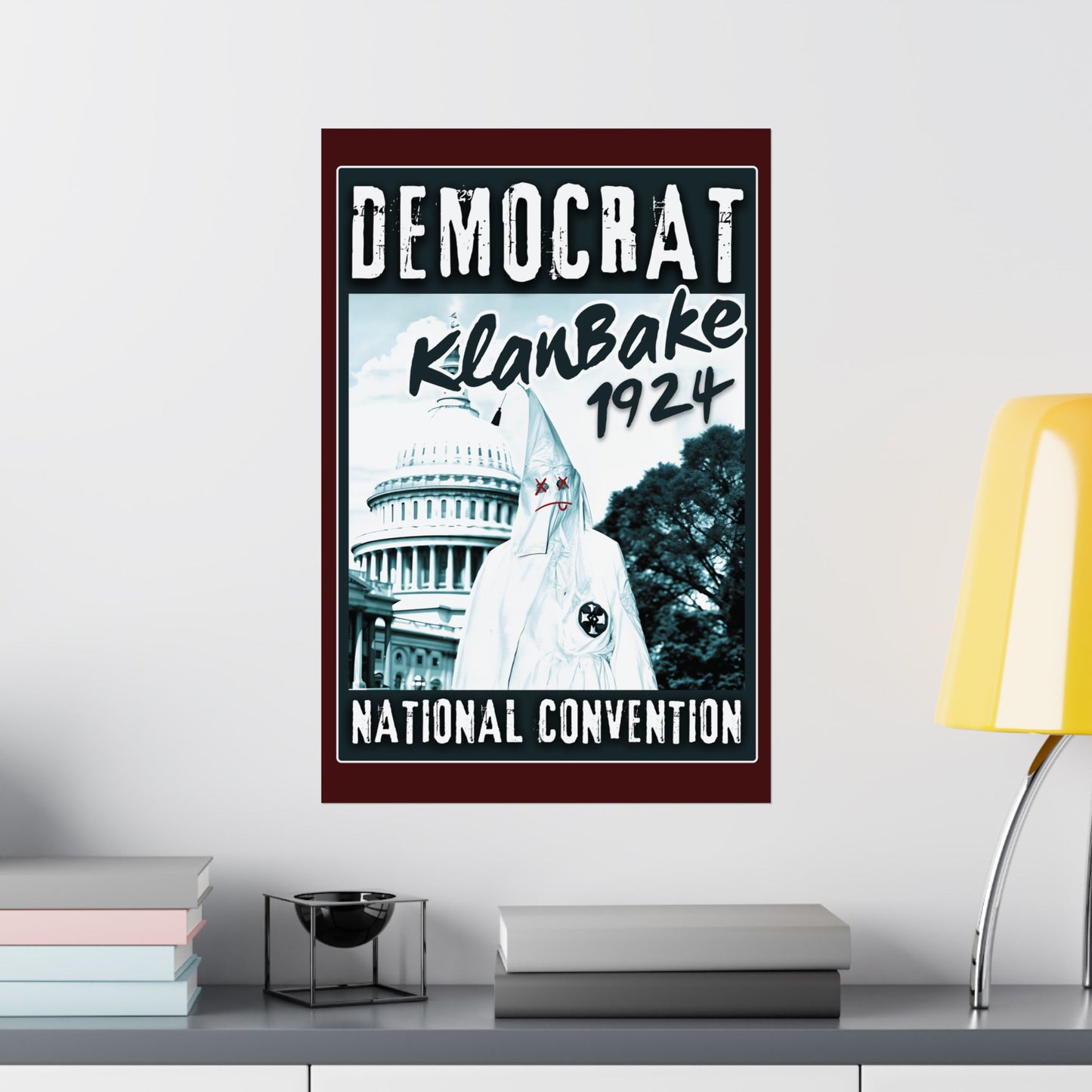 "Democrat KlanBake 1924", Matte Poster (Nine Tails Red)