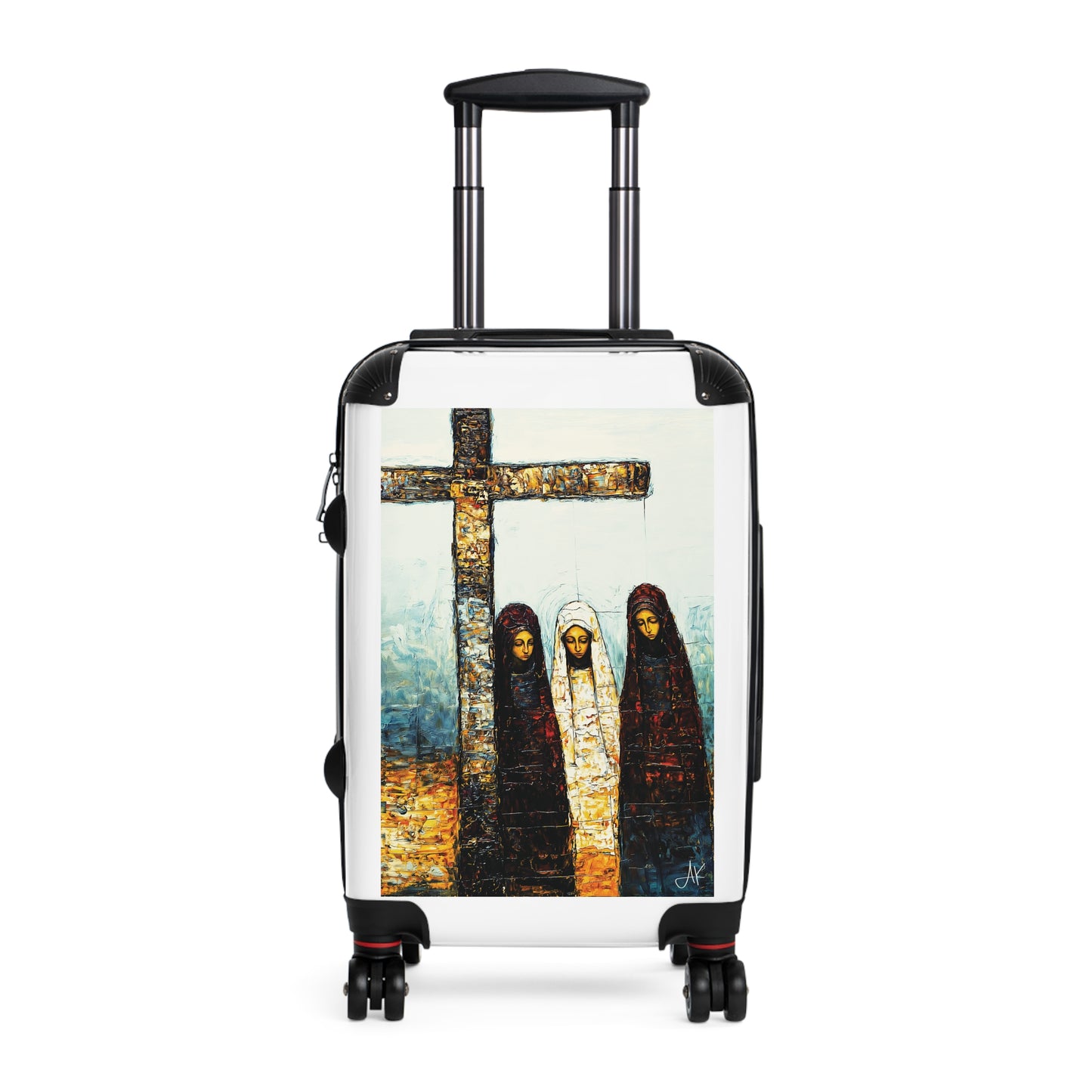 "At-the-Foot of the Cross - John 19:25", Suitcases (White)