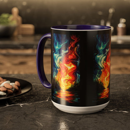 "Naomh Solus (Gaelic) - Sacred Light (English)", Colorful Mugs (11oz, 15oz)