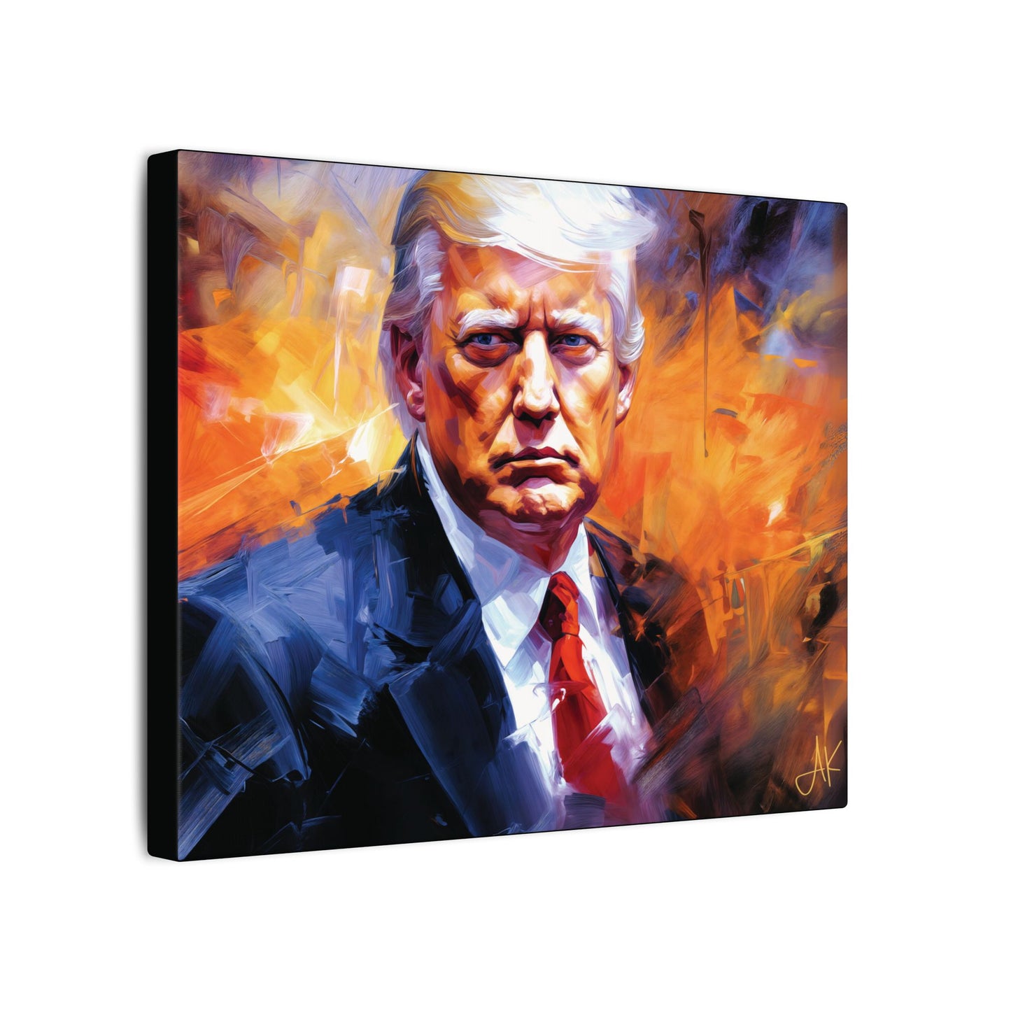 "Trump Portrait No. 9", Stretched Matte Canvas Fine Art Print