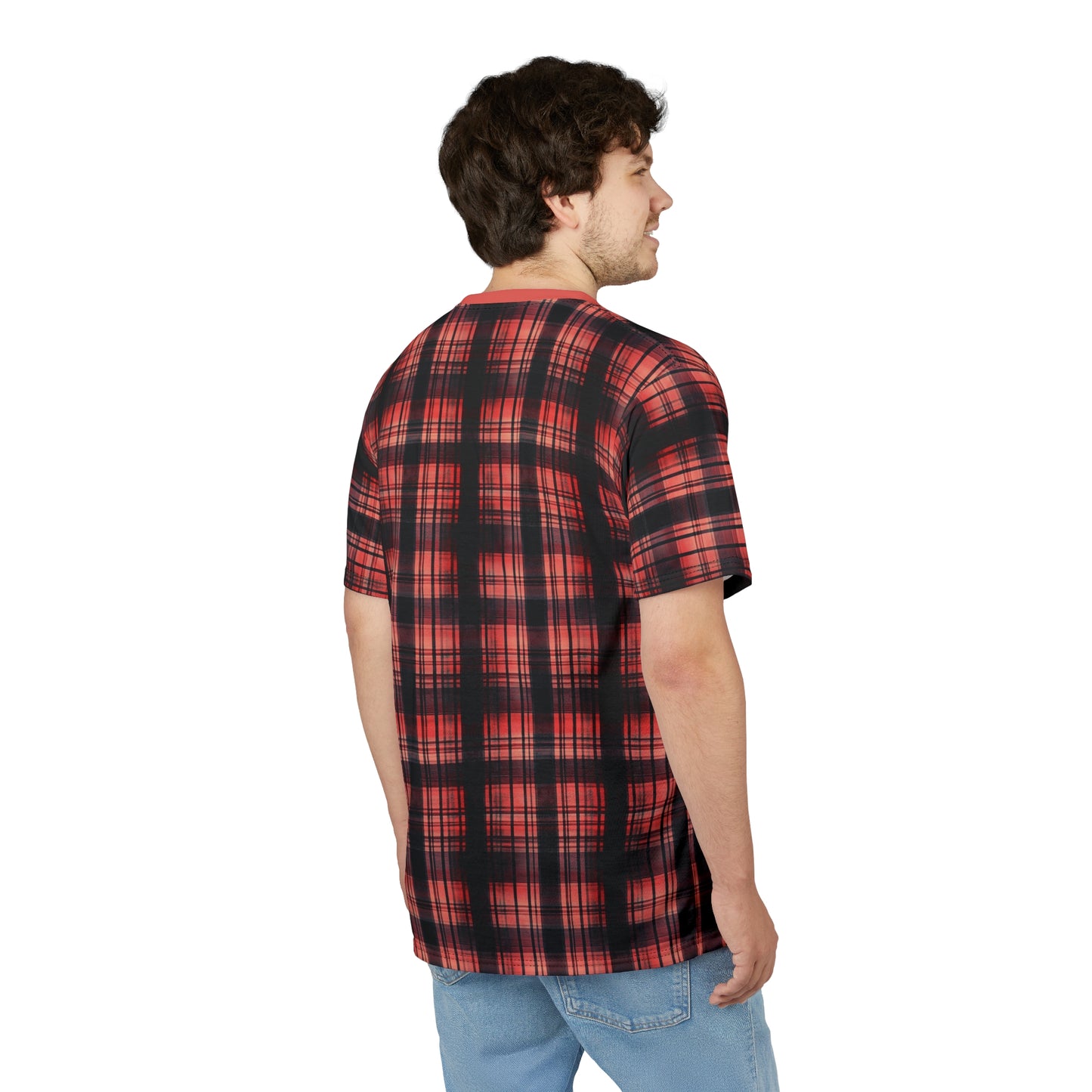 "Kin of Flame", Unisex Tee (Faded Red Collar)