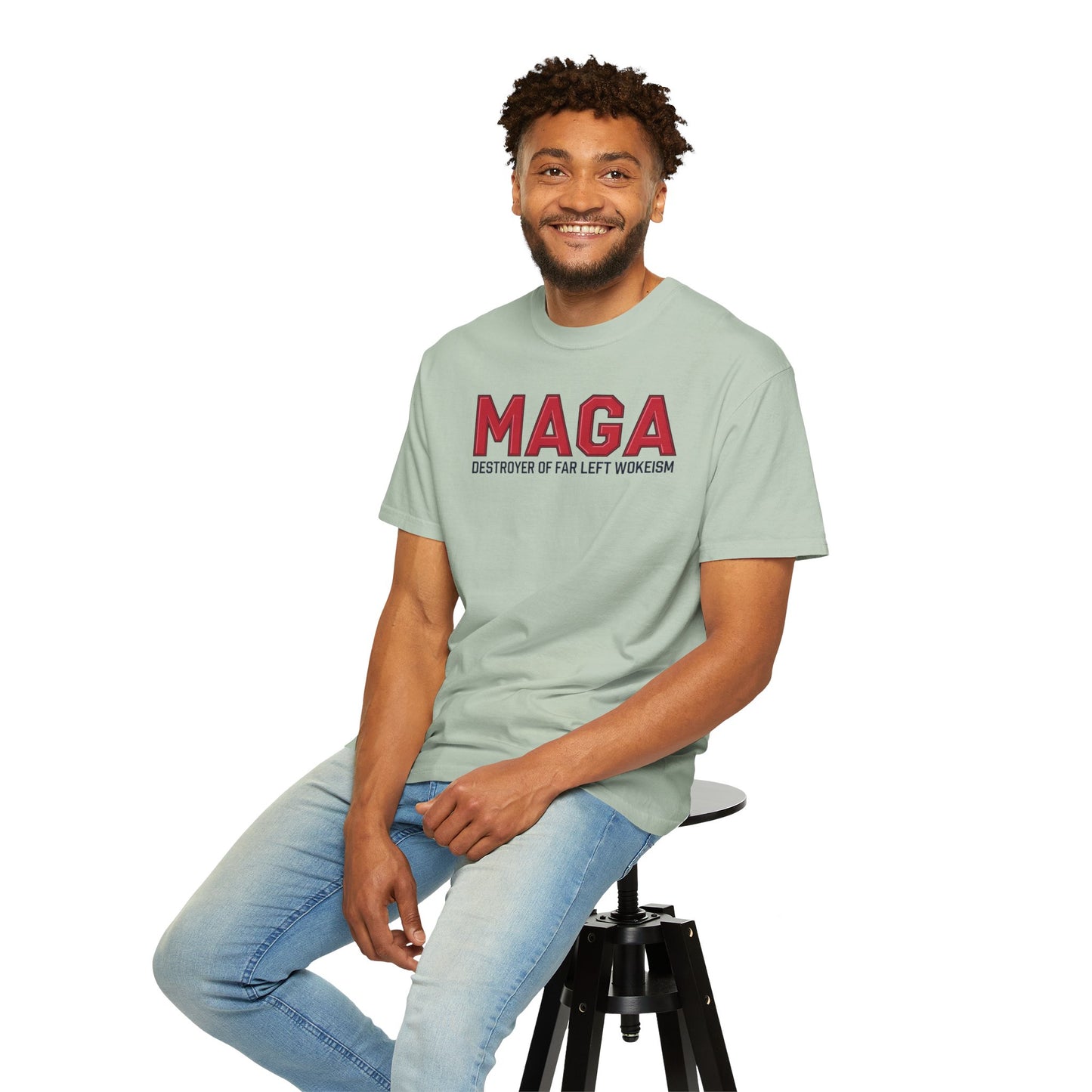 "MAGA - Destroyer of Far Left Wokeism", Unisex T-shirt