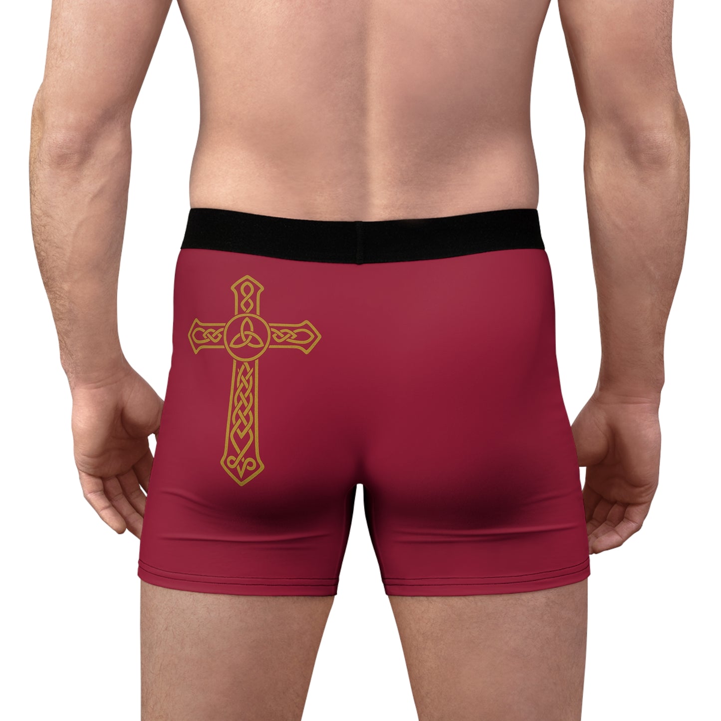 "Clan na Gael - Irish American", Men's Boxer Briefs (Fénechas Red)