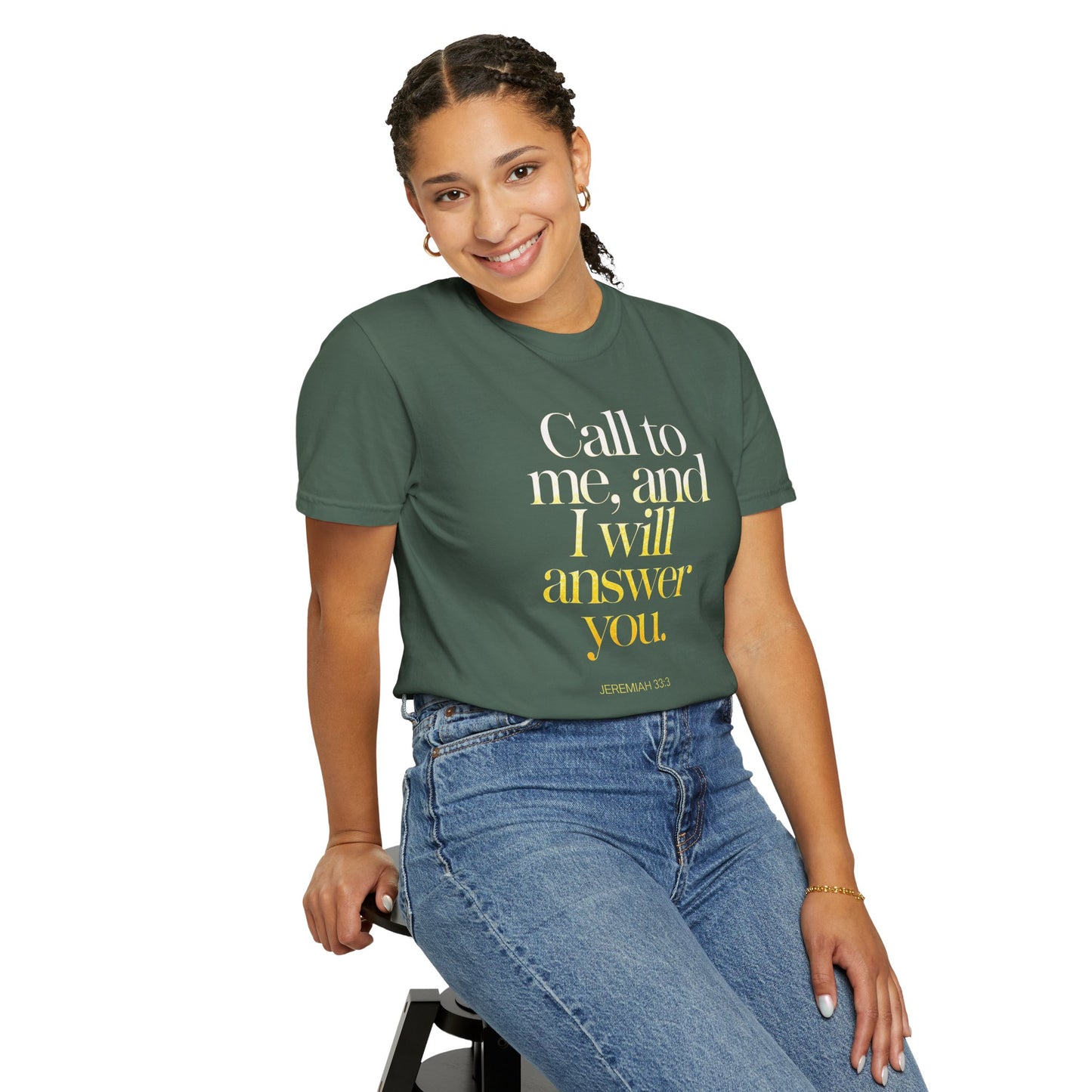 "Call to Me - Jeremiah 33:3" #02, Unisex T-shirt