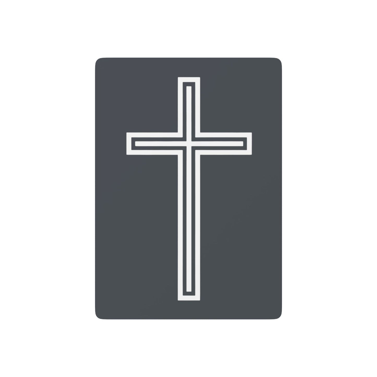 "A Simple Cross", Chrsitian Playing Cards (Hebridean Grey)