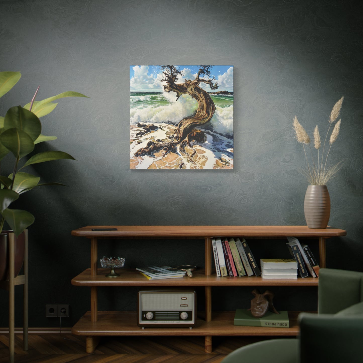 "Stormroot Bearing the Ninth Wave", Fine Art Matte Canvas, Stretched, 1.25"