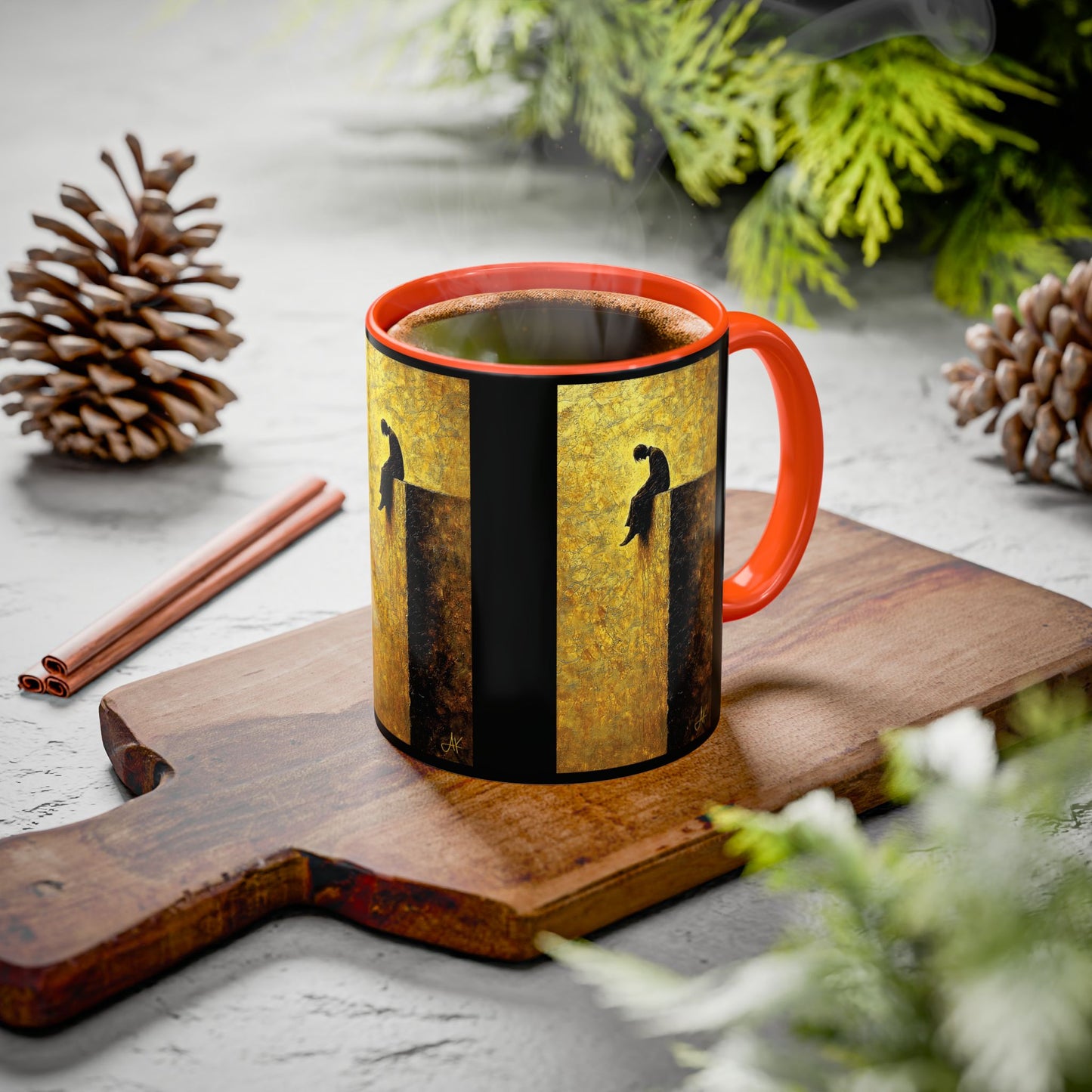 "In Darkest Hour He Is With Me", Colorful Mugs (11oz, 15oz)