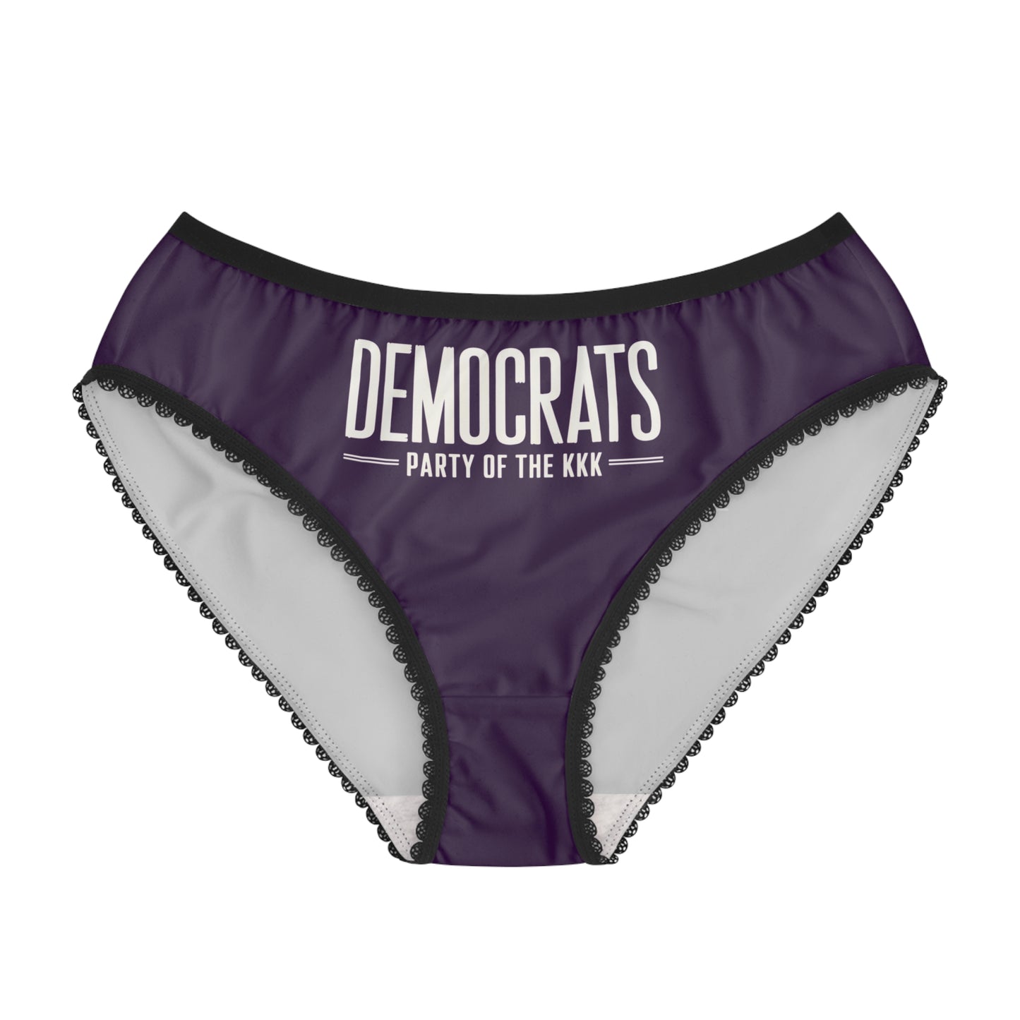 "Democrats - Party of the KKK", Women's Briefs (Imperial Plum)