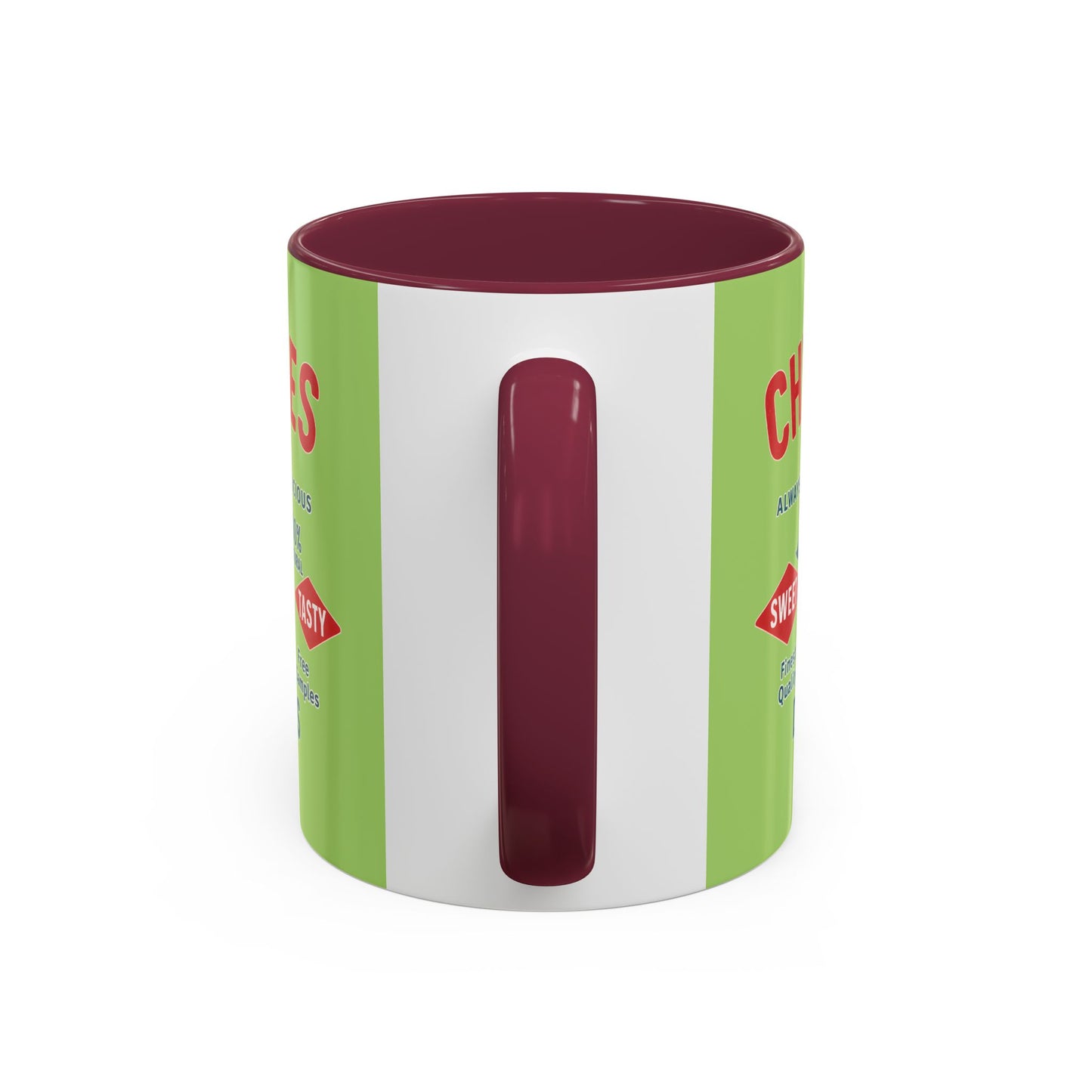 "Delicious Cherries", Colorful Mugs (11oz, 15oz) (Orchard Lime)
