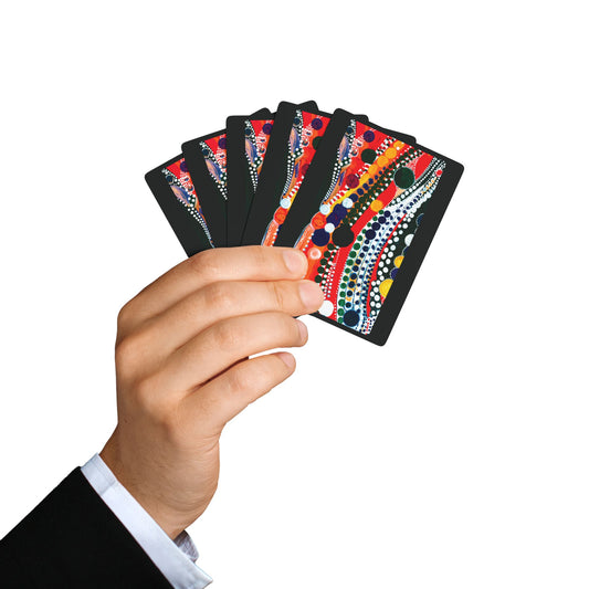 "Abstract 71", Fine Art Playing Cards (Void Black)