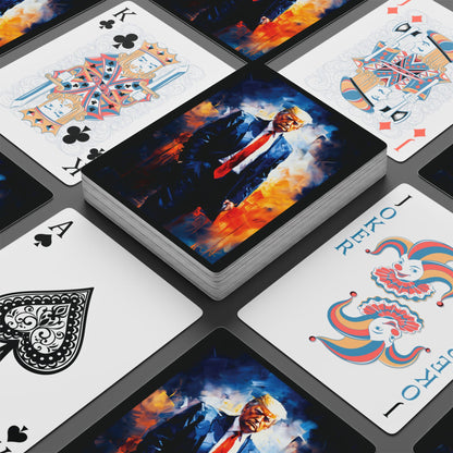"Trump Portrait No. 22", Trump Playing Cards (Void Black)