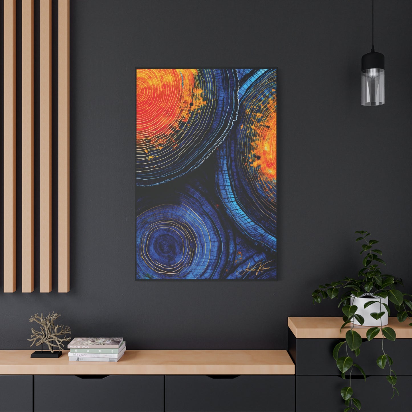 "History's Vibrance", Matte Canvas Fine Art Print